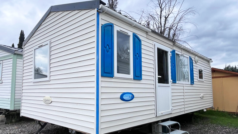 Fachada Rapidhome azul 8x4m – Ficha Rapidhome 8 x 4